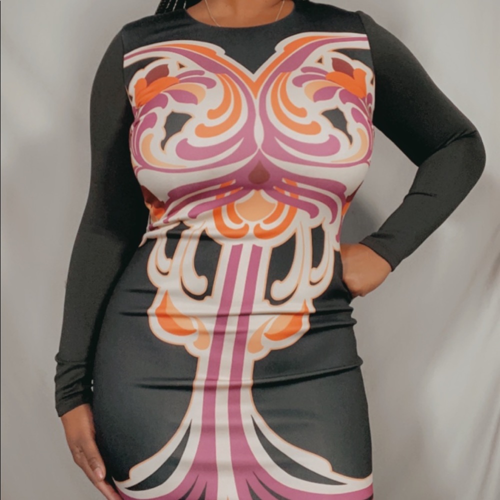 Short printed dress